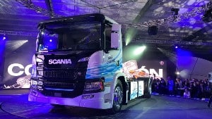 Scania presentó camión 100_ eléctrico en México