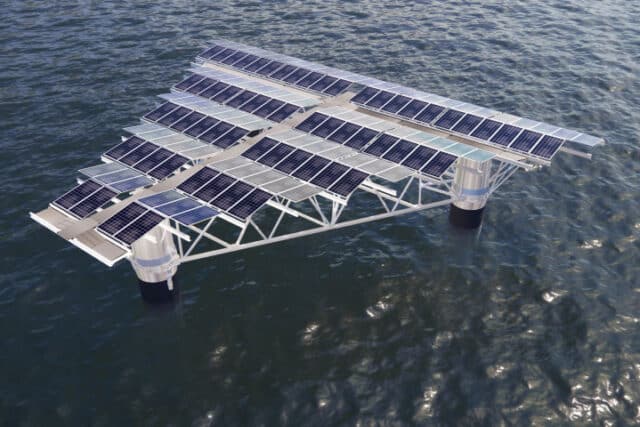 panel solar flotante