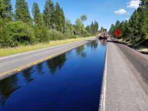 Mantenimiento de carreteras.