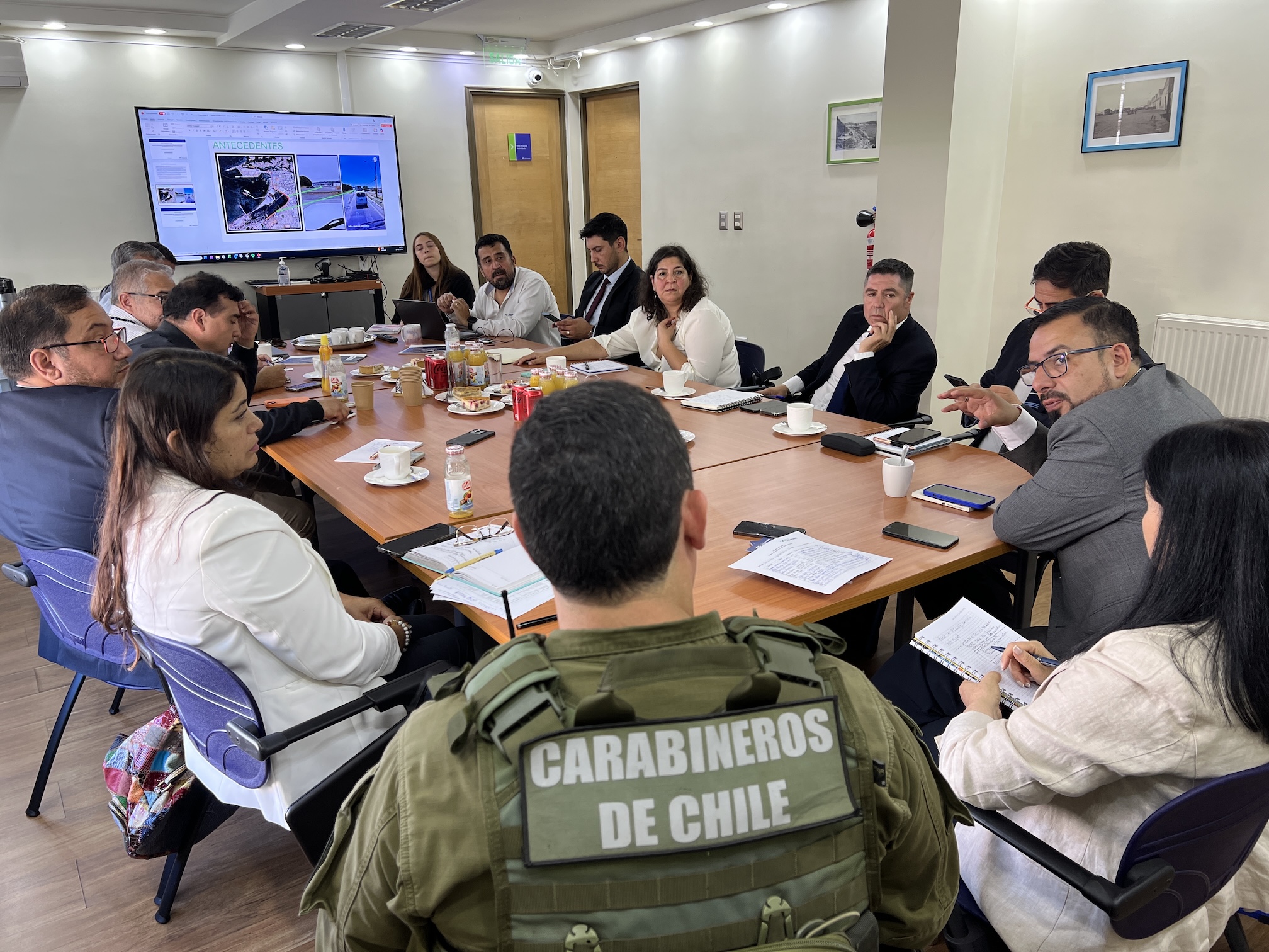 Puertos de Talcahuano y autoridades de seguridad